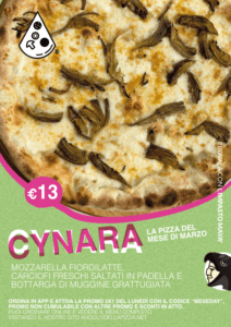 Cynara: la Pizza del Mese di Marzo | L’Angolo della Pizza Cecina